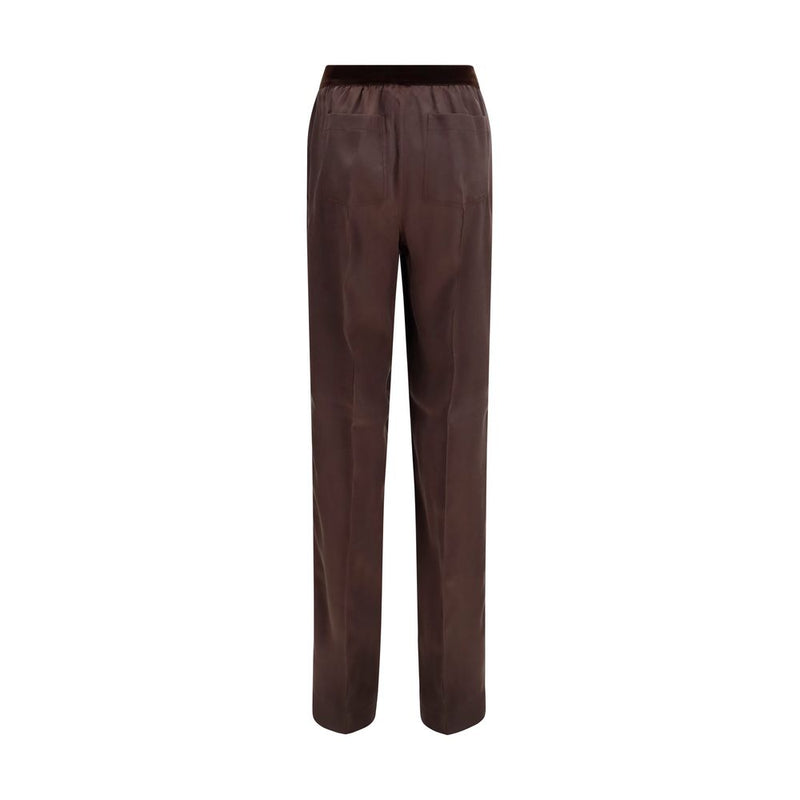 Tom Ford Brown Silk Casual Pants