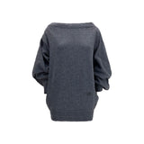 MM6 Gray Wool Oves Aries Casual Dress