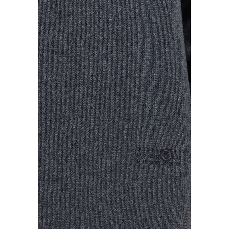 MM6 Gray Wool Oves Aries Casual Dress
