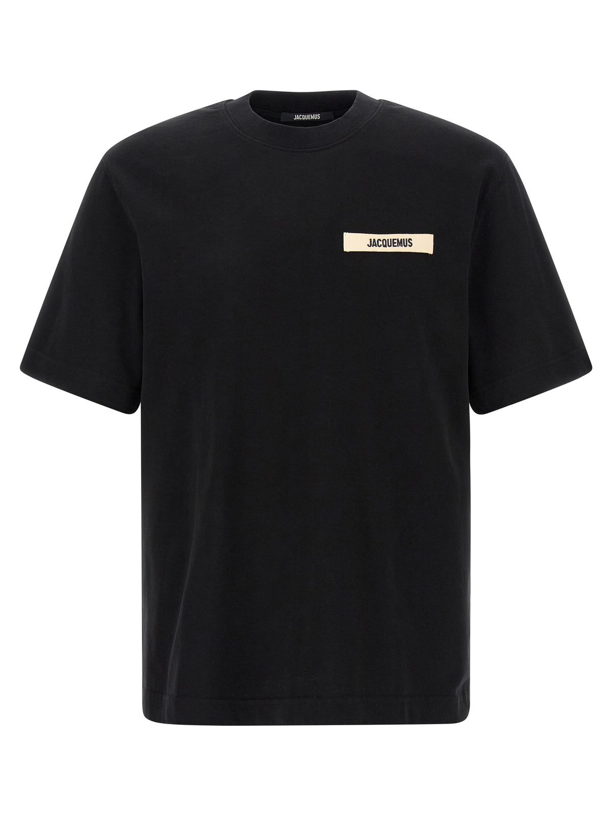 Jacquemus Black Gros Grain Cotton T-Shirt