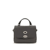 Zanellato Gray Calf Leather Bos Taurus Handbag