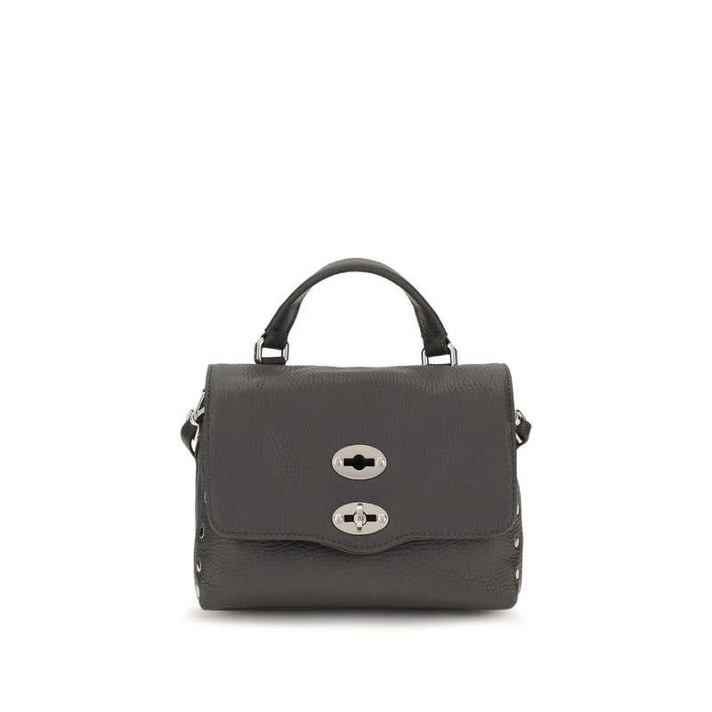 Zanellato Gray Calf Leather Bos Taurus Handbag - Baby Postina Daily