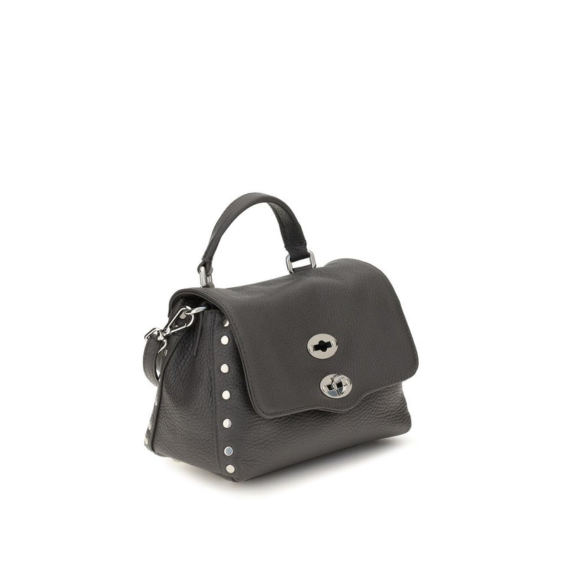 Zanellato Gray Calf Leather Bos Taurus Handbag - Baby Postina Daily