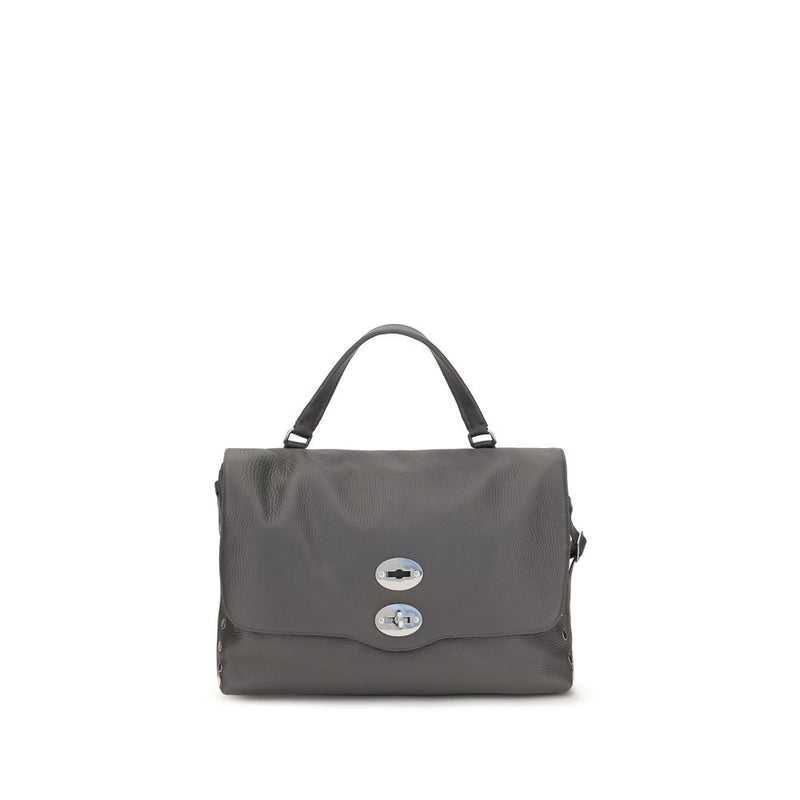 Sac à main Zanellato en cuir de veau gris Bos Taurus