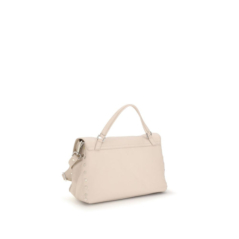 Sac à main Zanellato en cuir de veau beige Bos Taurus