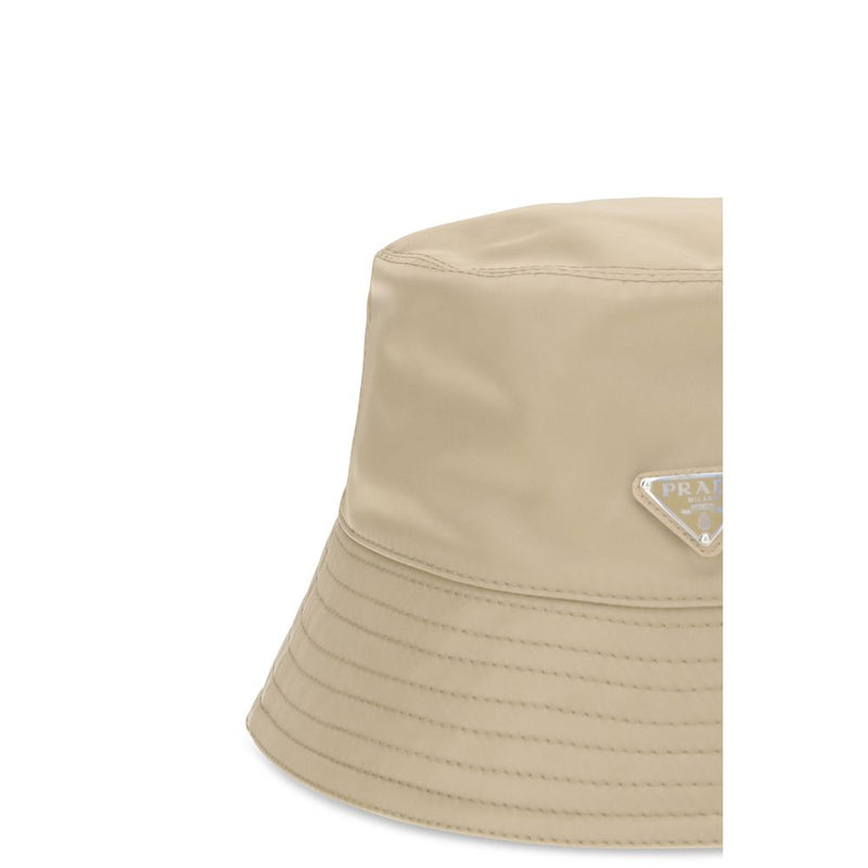 Prada Beige Re-Nylon Bucket Hat for Men