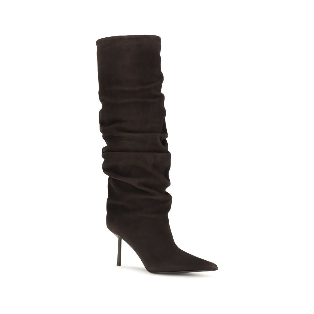LE SILLA Brown Calf Leather Bos Taurus Boots