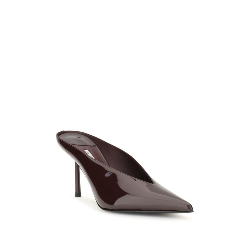 Mules LE SILLA en cuir de veau (Bos Taurus) bordeaux