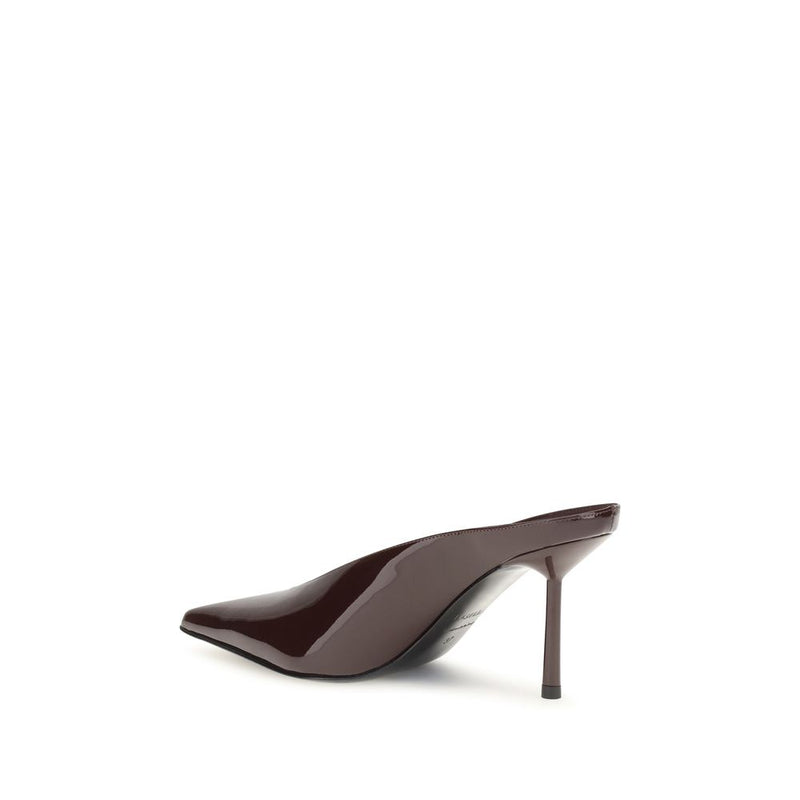 Mules LE SILLA en cuir de veau (Bos Taurus) bordeaux