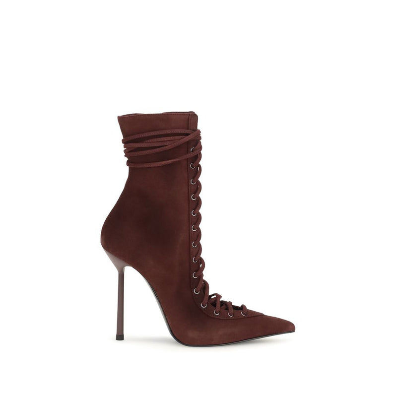 Bottes à lacets LE SILLA en cuir de veau Bordeaux Bos Taurus