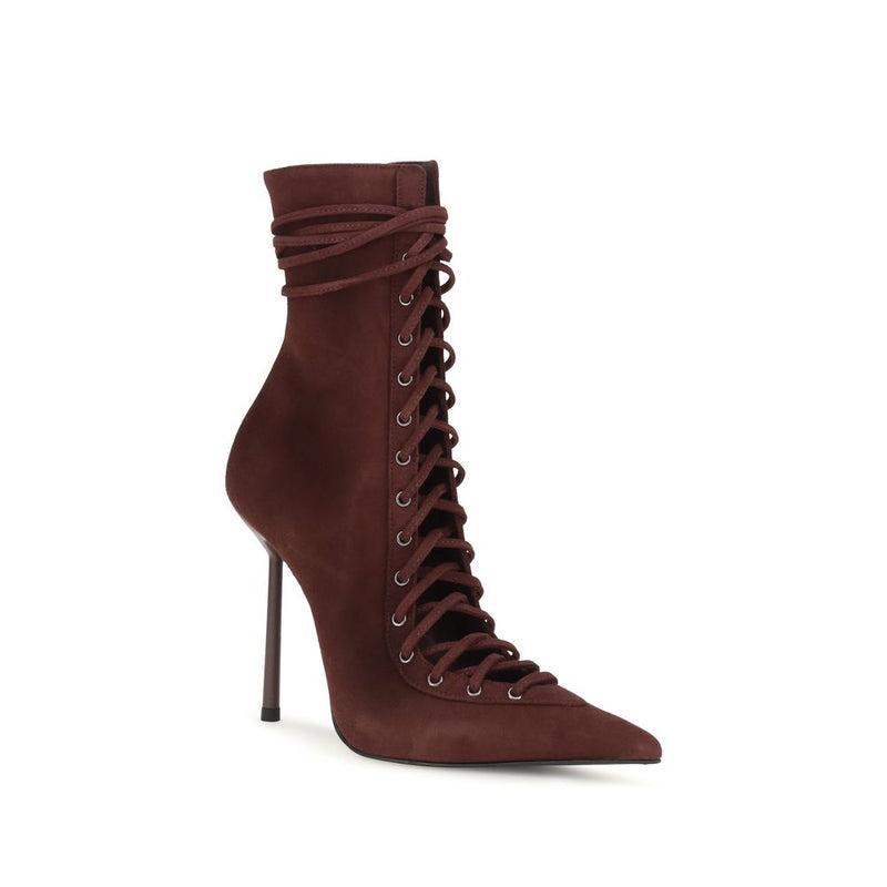 Bottes à lacets LE SILLA en cuir de veau Bordeaux Bos Taurus