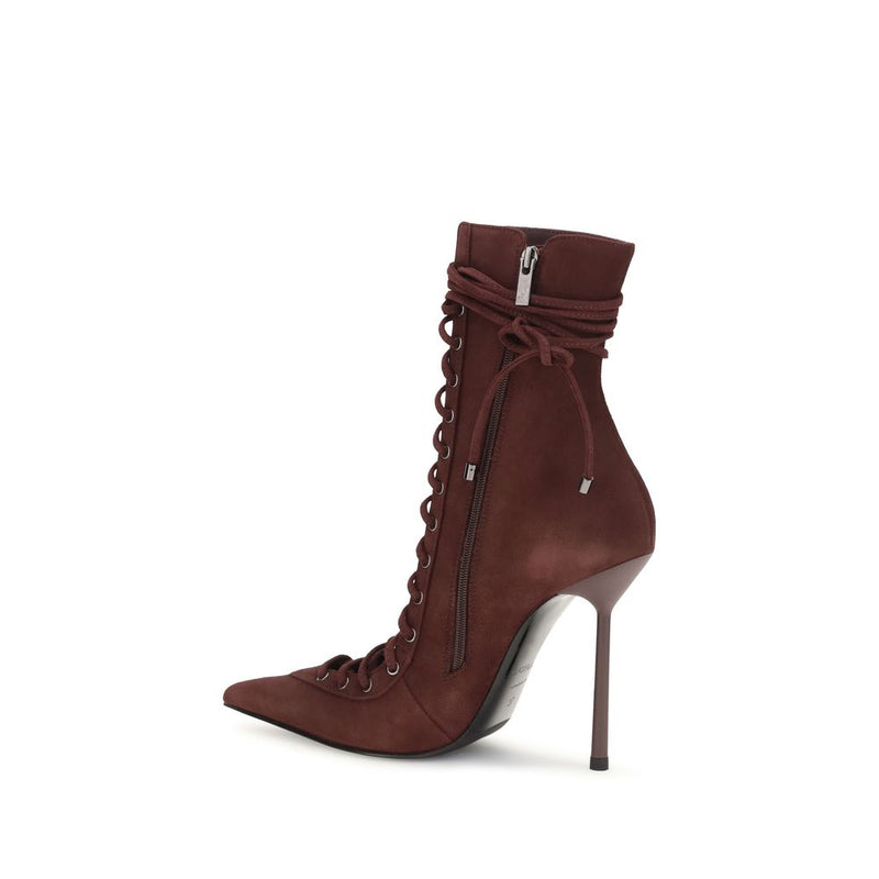 Bottes à lacets LE SILLA en cuir de veau Bordeaux Bos Taurus