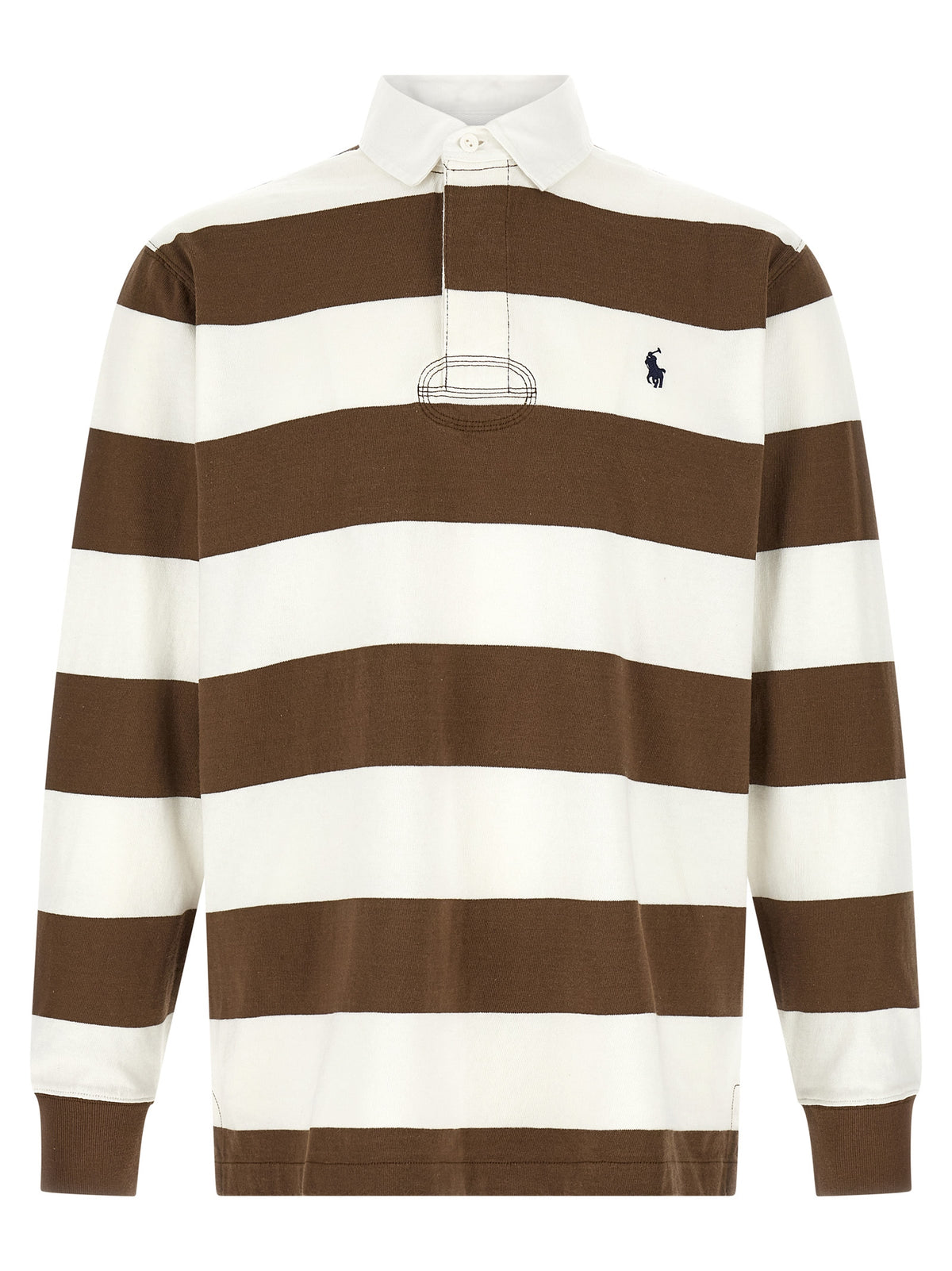 Polo Ralph Lauren Brown Cotton Polo Shirt - Iconic Rugby Style