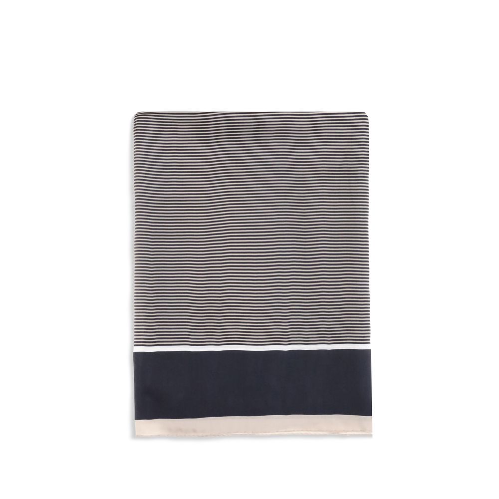 Foulard en soie bleu Saint Laurent