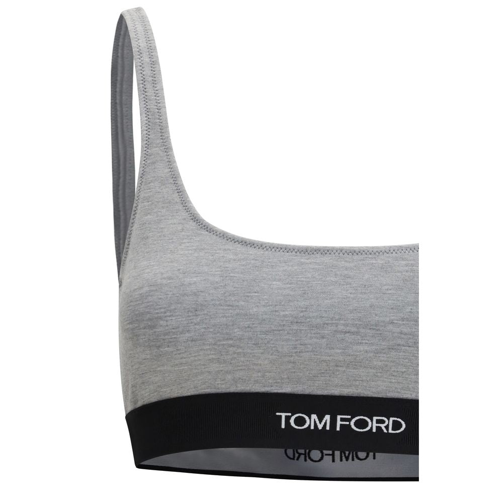 Soutien-gorge de sport en modal gris Tom Ford