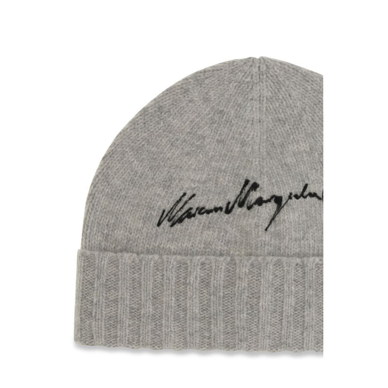 Bonnet MM6 en laine grise Oves Aries
