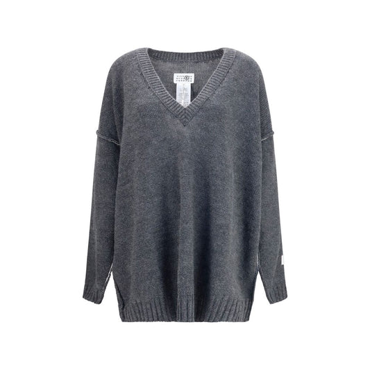 MM6 Sweat-shirt gris marabout