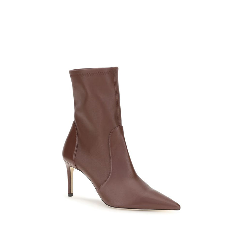 Bottines Stuart Weitzman en cuir de veau marron Bos Taurus