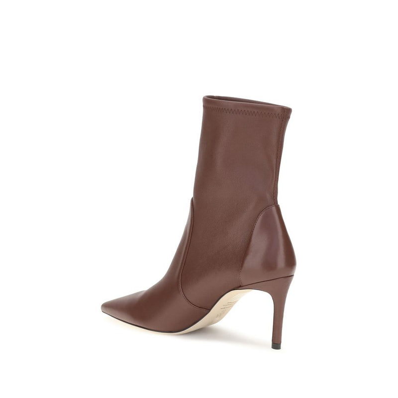 Bottines Stuart Weitzman en cuir de veau marron Bos Taurus