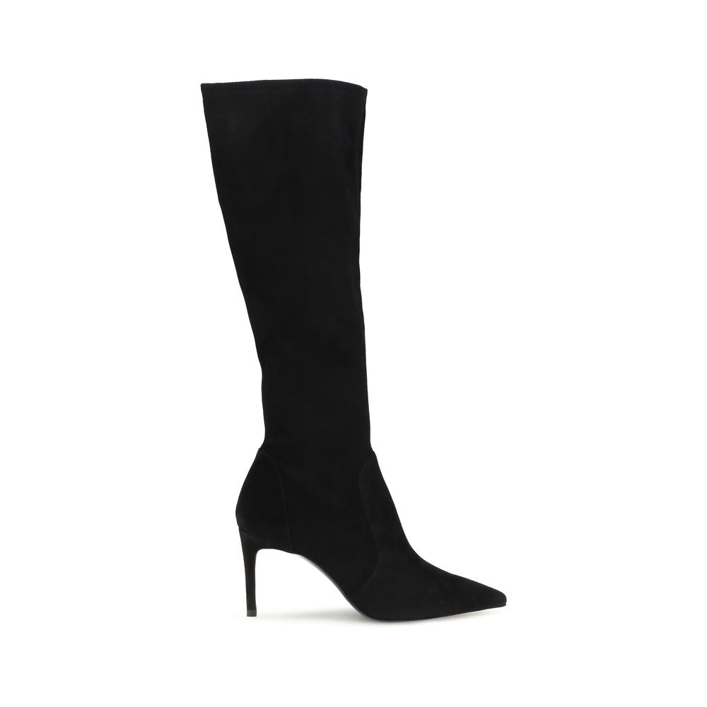 Bottes Stuart Weitzman en cuir de veau noir Bos Taurus