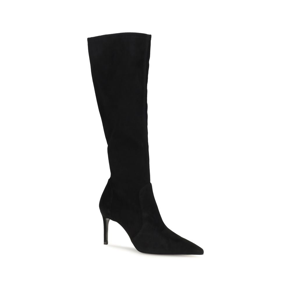 Bottes Stuart Weitzman en cuir de veau noir Bos Taurus