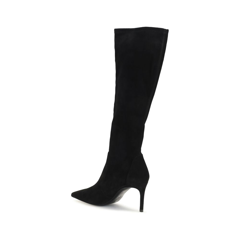 Bottes Stuart Weitzman en cuir de veau noir Bos Taurus