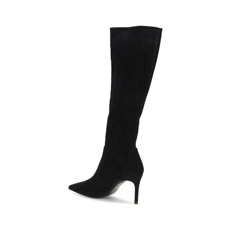 Bottes Stuart Weitzman en cuir de veau noir Bos Taurus