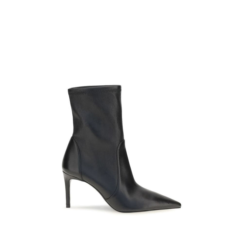 Bottes courtes Stuart Weitzman en cuir de veau noir Bos Taurus