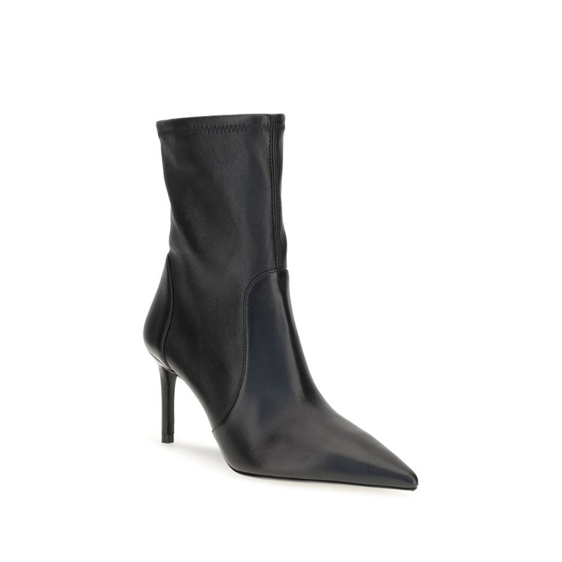 Bottes courtes Stuart Weitzman en cuir de veau noir Bos Taurus