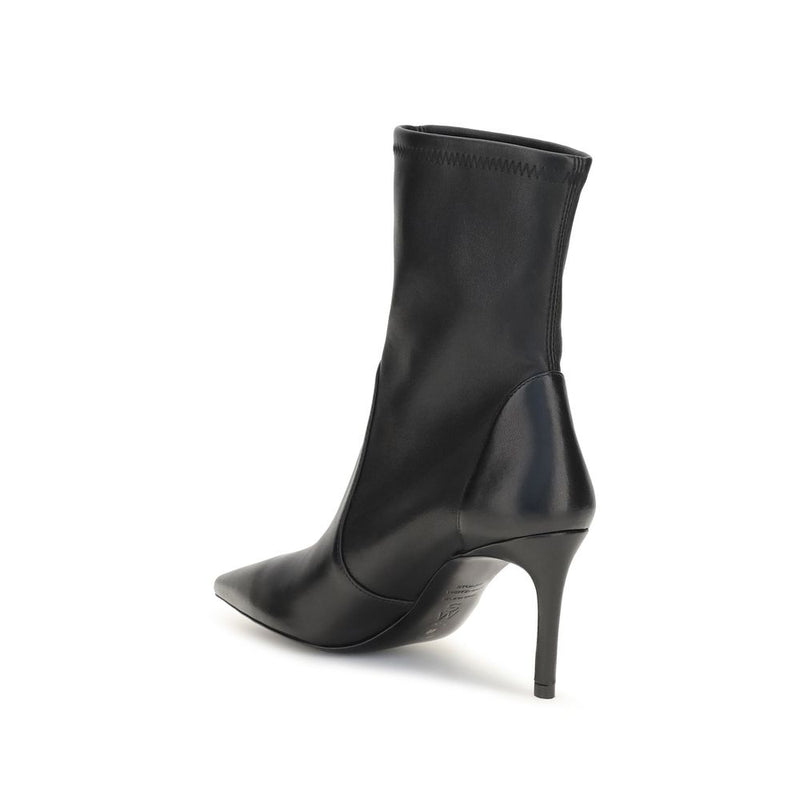 Bottes courtes Stuart Weitzman en cuir de veau noir Bos Taurus