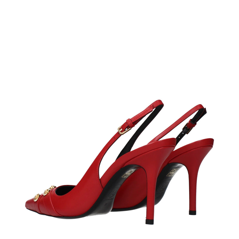 Versace Red Leather High Heel Pumps for Women - Elevate Your Style