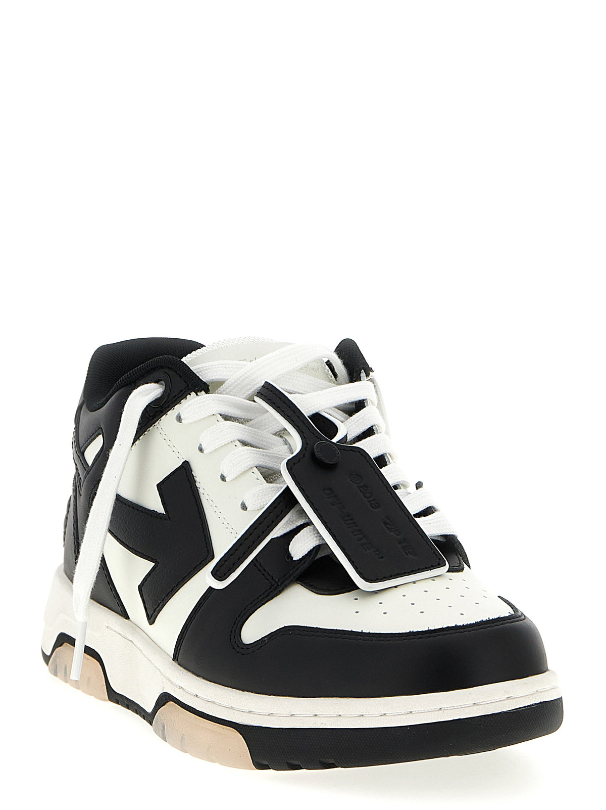 Off-White Bicolor Calfskin Low Top Sneakers - Urban Luxury