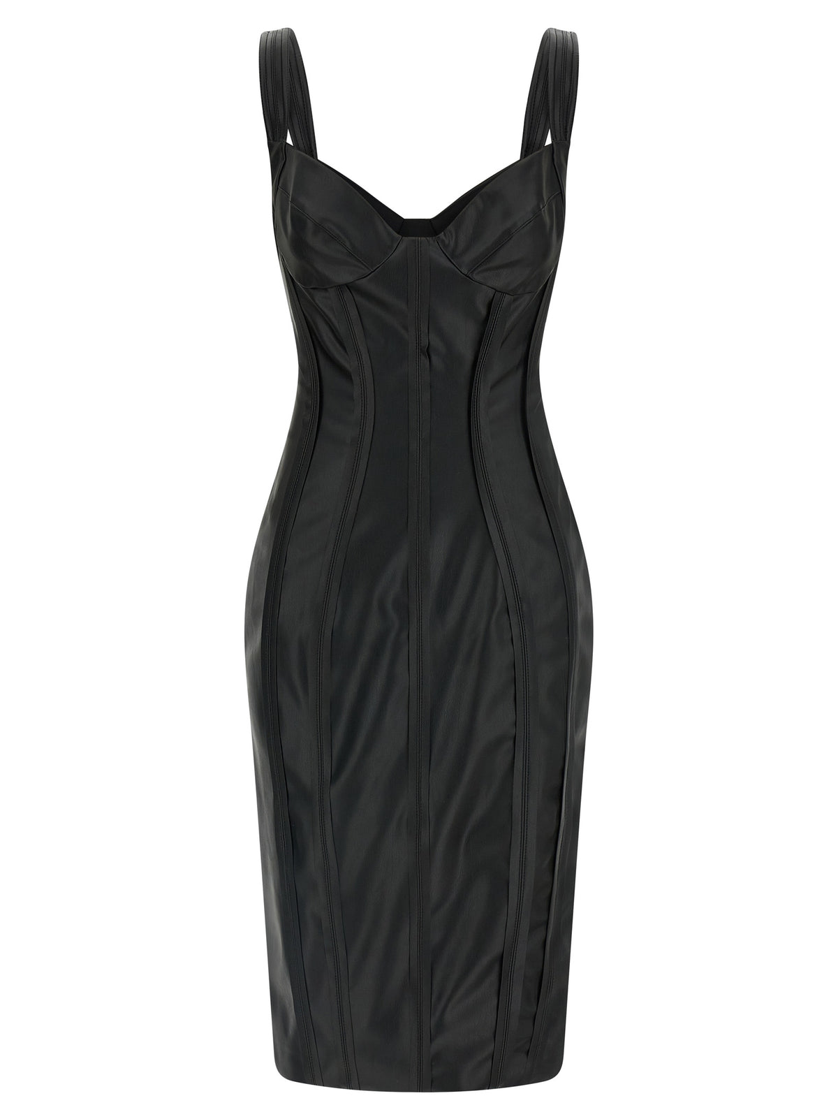 Robe midi Elisabetta Franchi en viscose noire