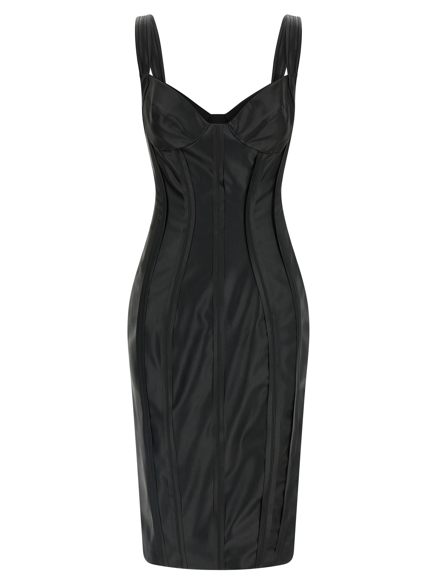 Robe midi Elisabetta Franchi en viscose noire