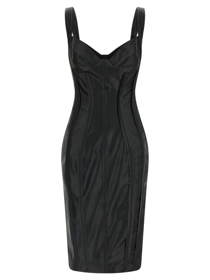 Robe midi Elisabetta Franchi en viscose noire