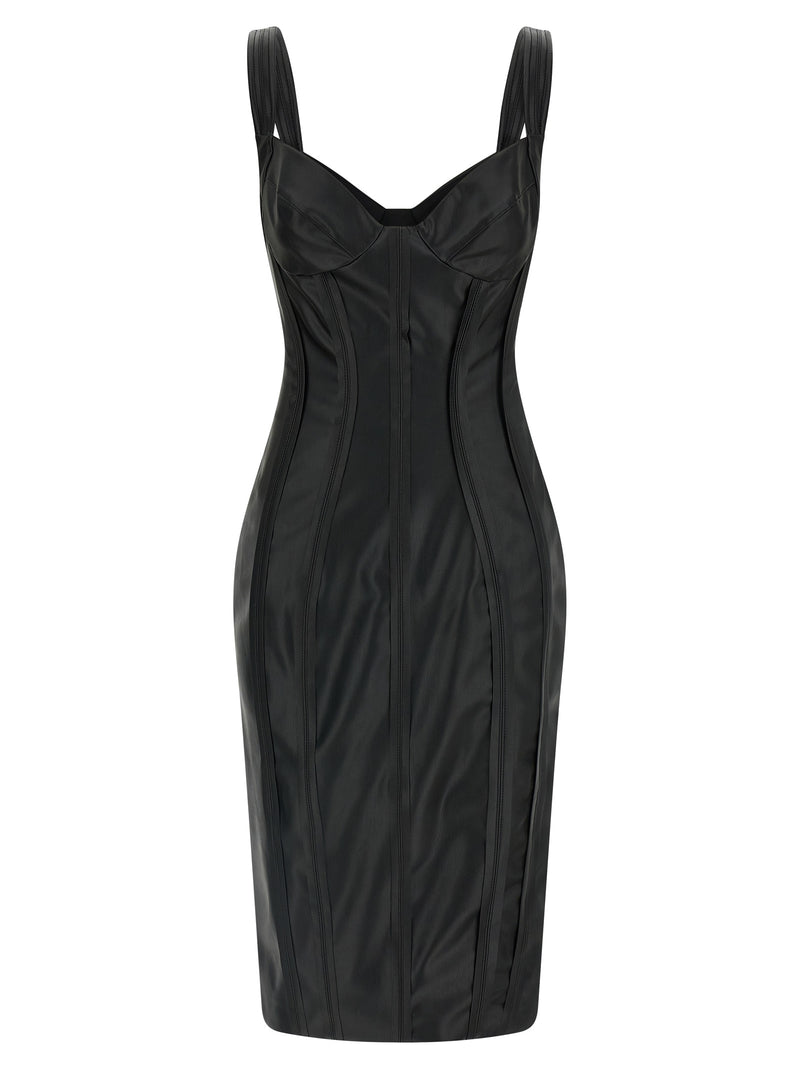 Robe midi Elisabetta Franchi en viscose noire