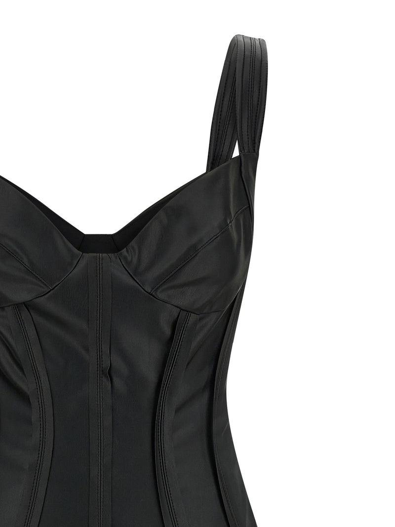 Robe midi Elisabetta Franchi en viscose noire