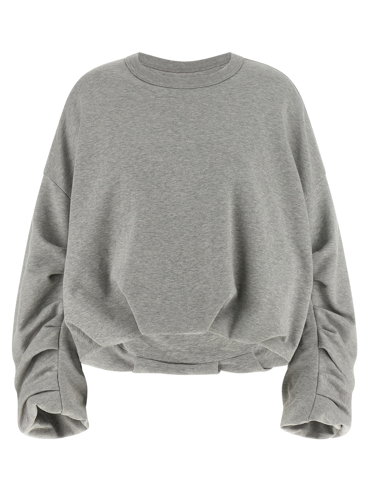 Sweat-shirt gris en coton Dries Van Noten