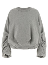 Sweat-shirt gris en coton Dries Van Noten