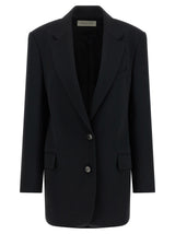 Blazer noir en polyester Dries Van Noten