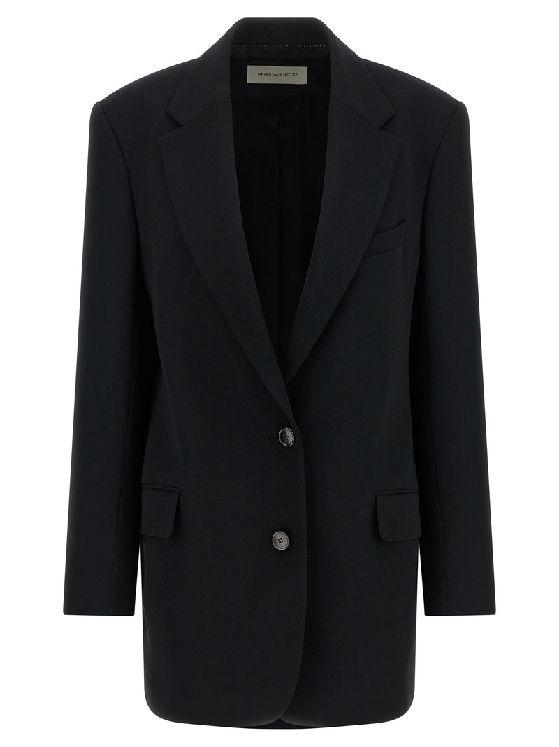 Dries Van Noten Black Polyester Blazer