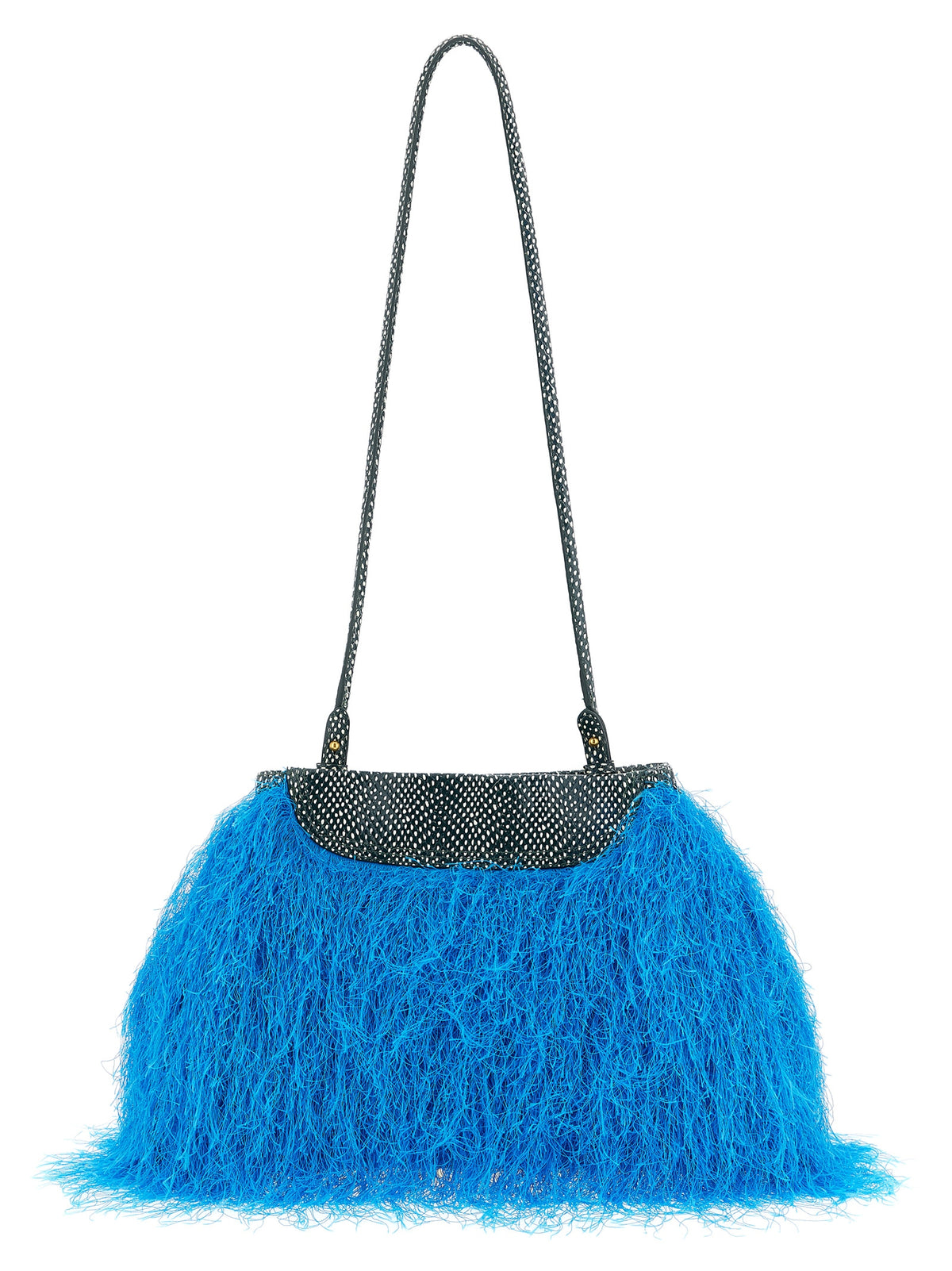 Dries Van Noten Clutch Bag en Polyester Bleu