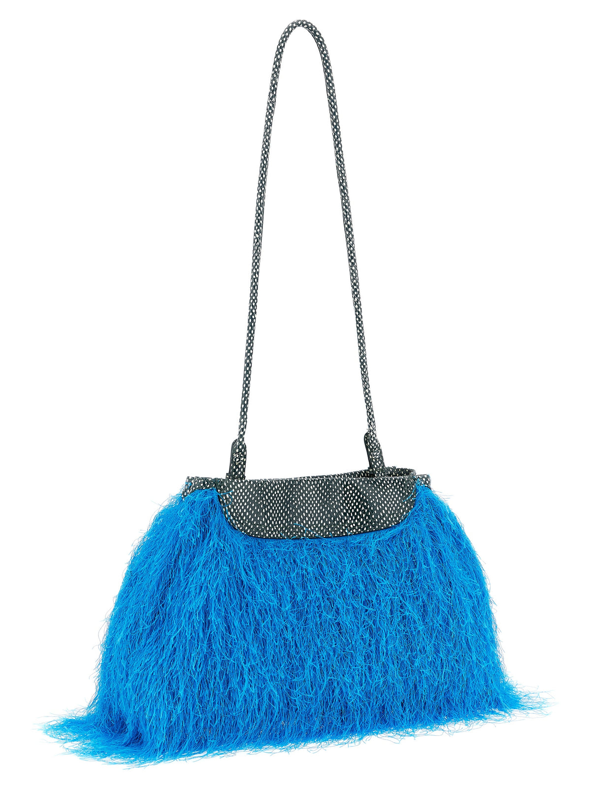 Dries Van Noten Clutch Bag en Polyester Bleu