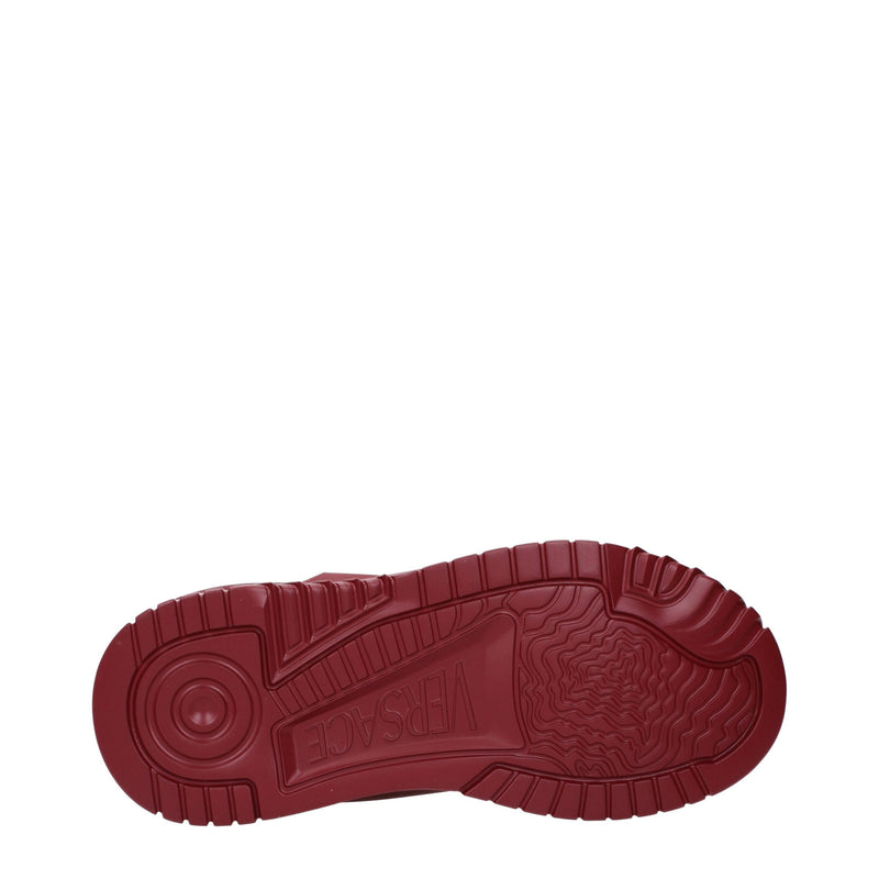 Versace Red Leather Chunky Sneakers