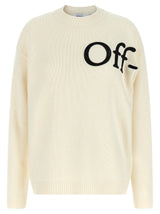 Off-White Bicolor Wool Cardigan