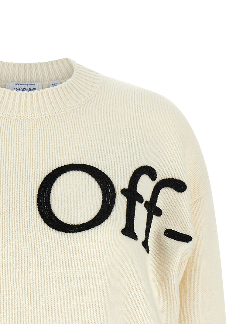 Off-White Bicolor Wool Cardigan - Bookish Shared
