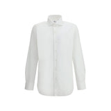 Finamore Eduardo White Cotton Dress Shirt