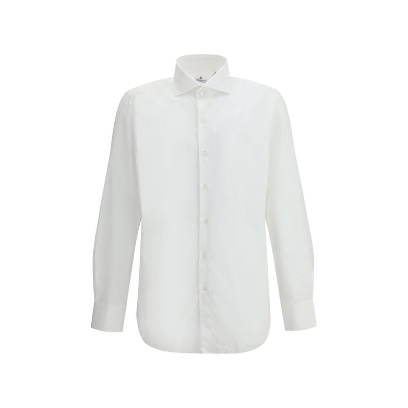 Finamore Eduardo White Cotton Dress Shirt