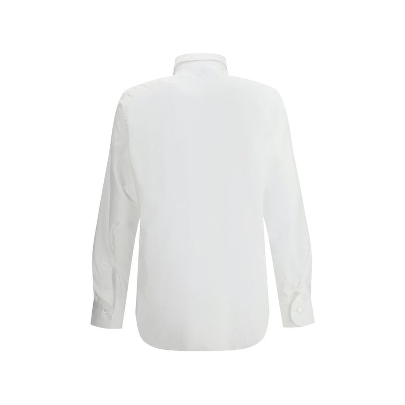 Finamore Eduardo White Cotton Dress Shirt