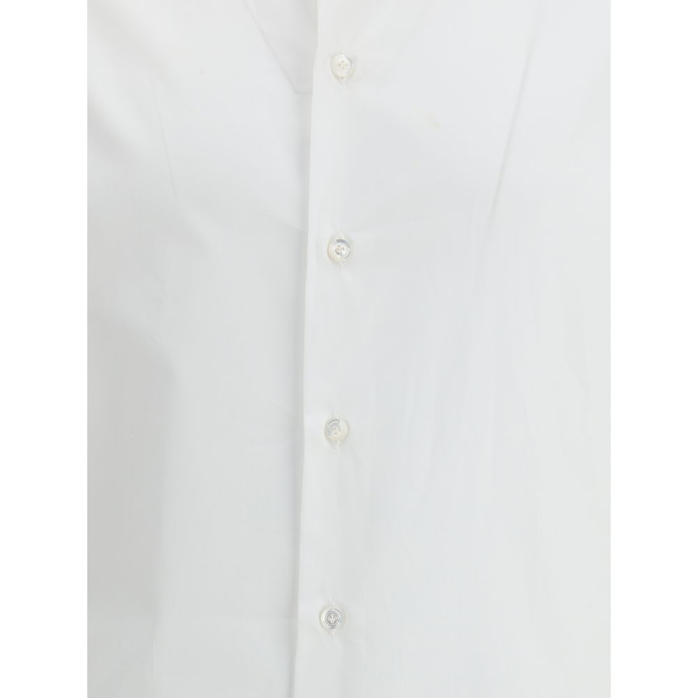 Finamore Eduardo White Cotton Dress Shirt